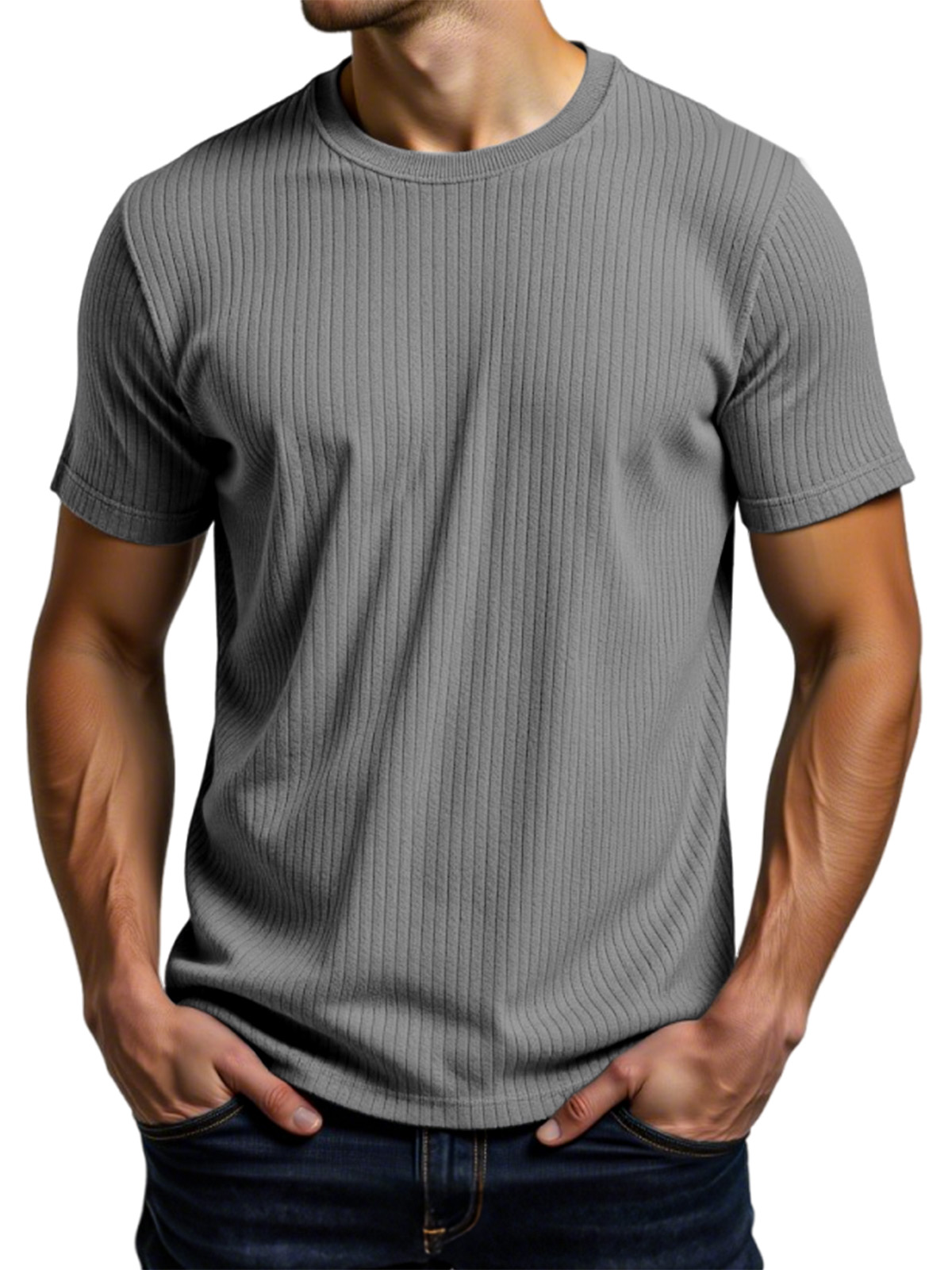 Men's Casual Daily Pit Short-sleeved T-shirt