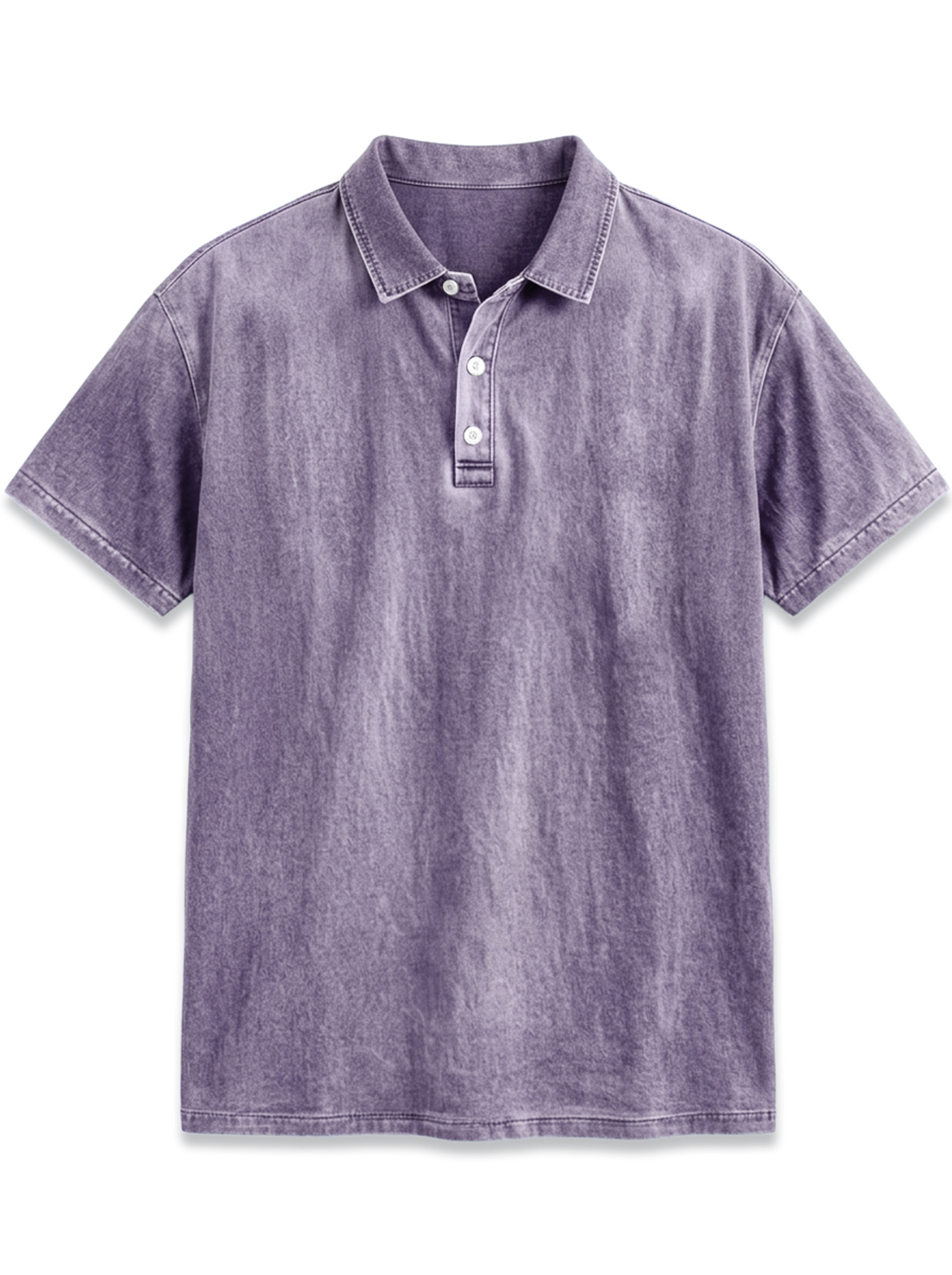 Men's Casual Retro Collar Button-Down Short-Sleeve Polo Shirt