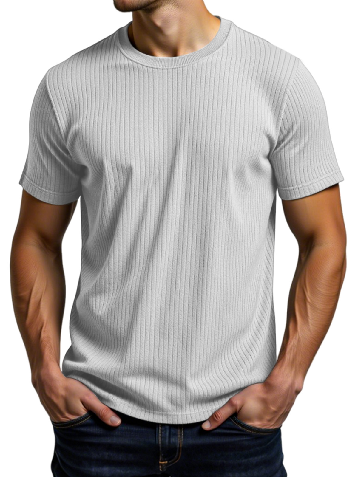 Men's Casual Daily Pit Short-sleeved T-shirt