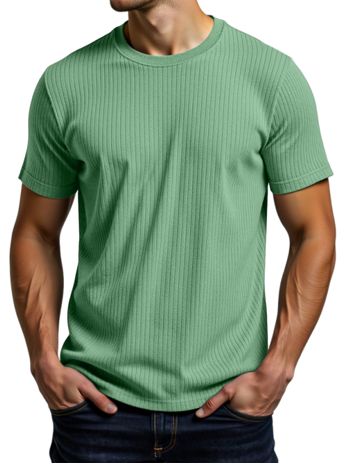 Men's Casual Daily Pit Short-sleeved T-shirt