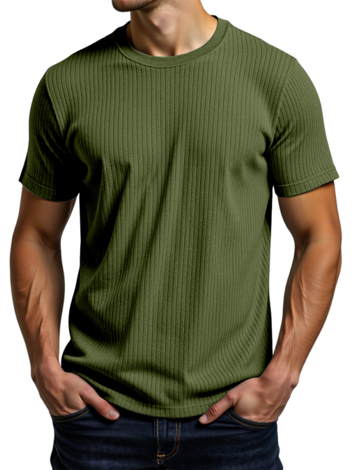 Men's Casual Daily Pit Short-sleeved T-shirt