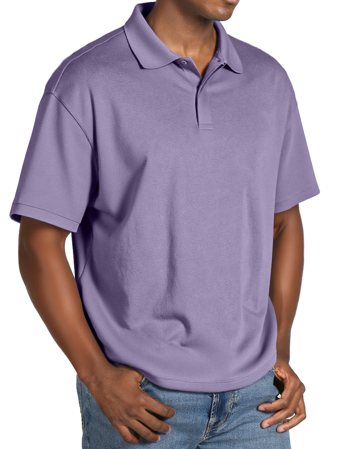 Men's Daily Lapel Button Casual Short-sleeved Polo Shirt