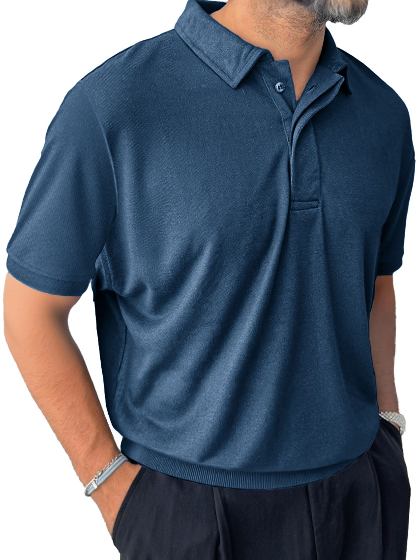 Men's Casual Everyday Lapel Short-sleeved Polo Shirt