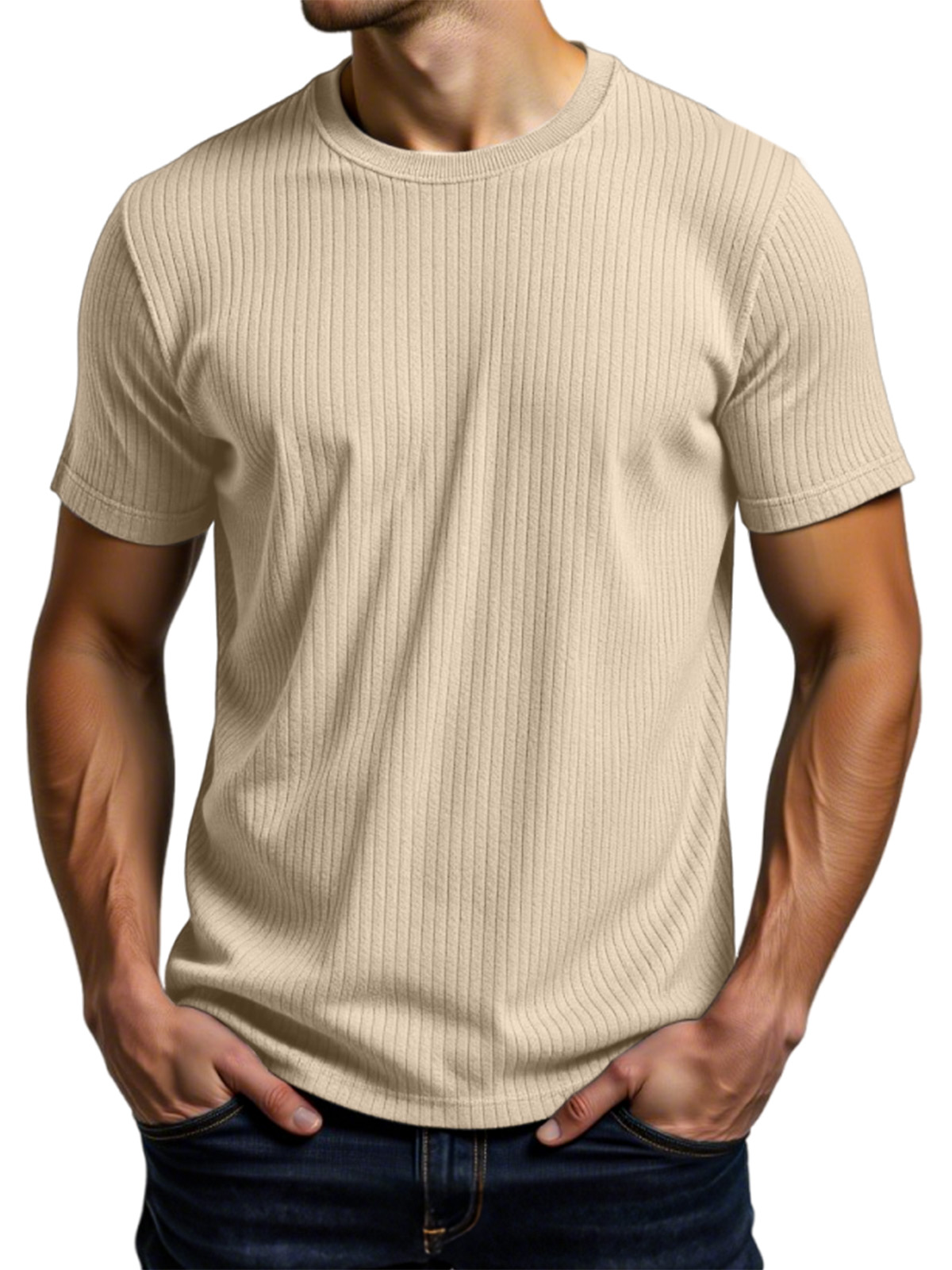 Men's Casual Daily Pit Short-sleeved T-shirt