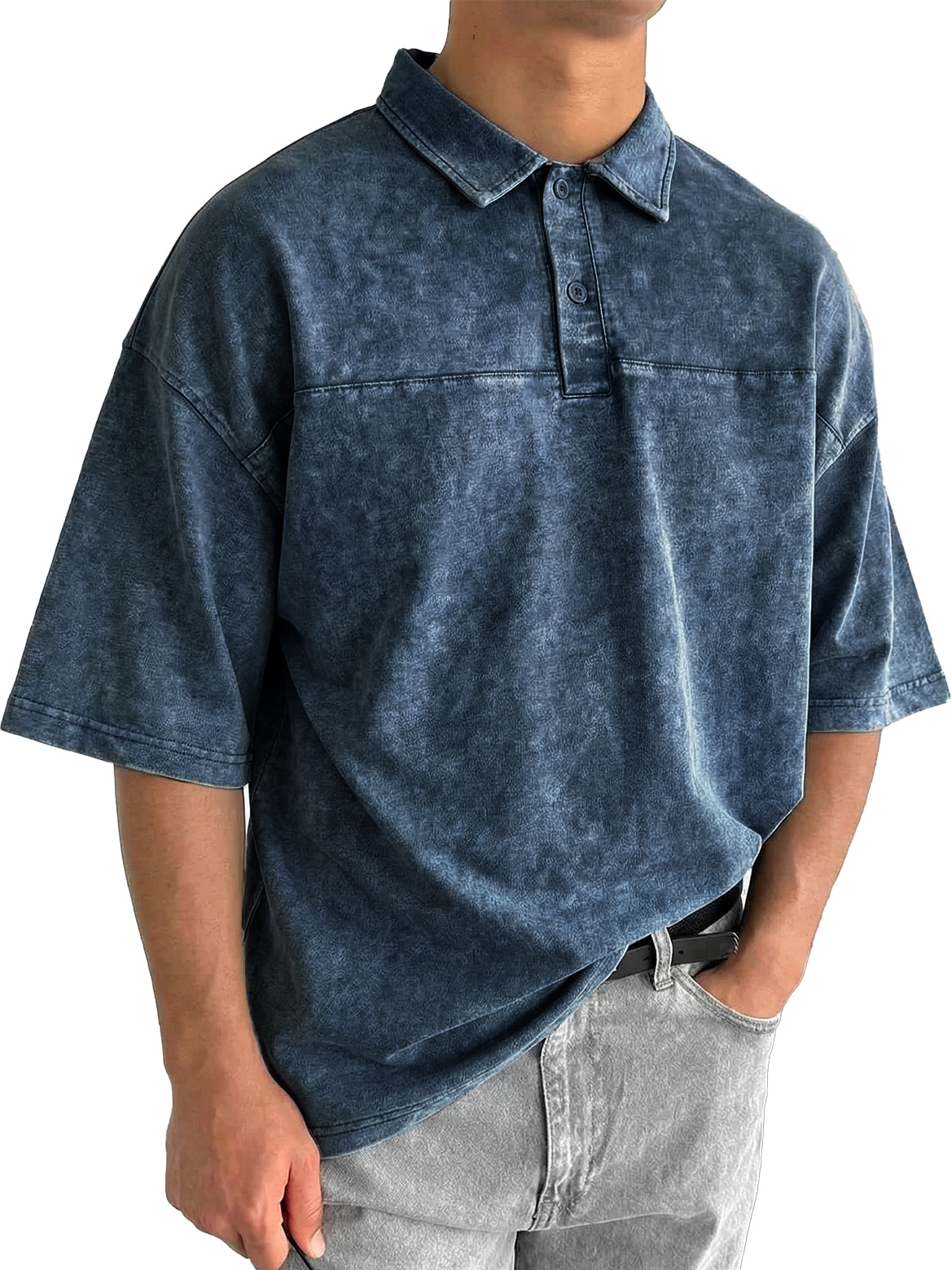 Men's Retro Fashion Collared Short-Sleeve Polo Shirt