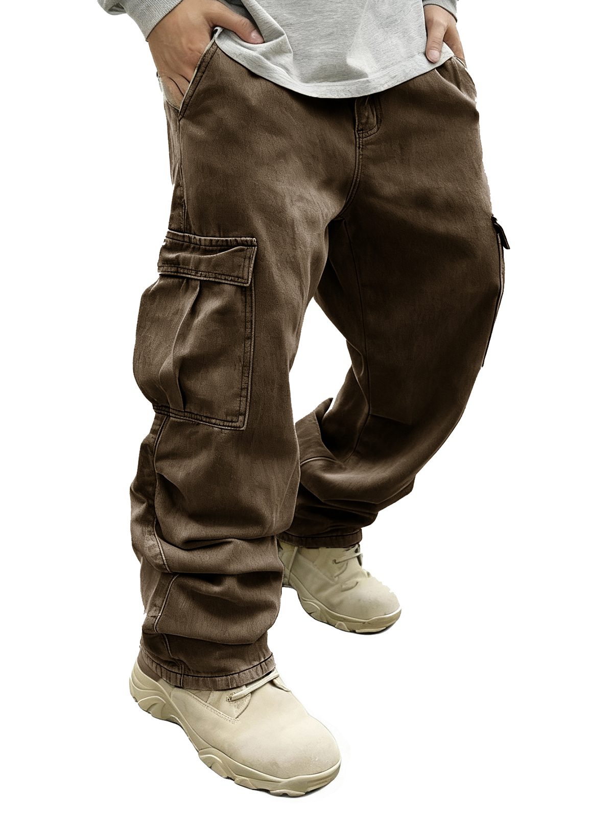 Men's Fashion Retro Pocket Loose Cargo Pants