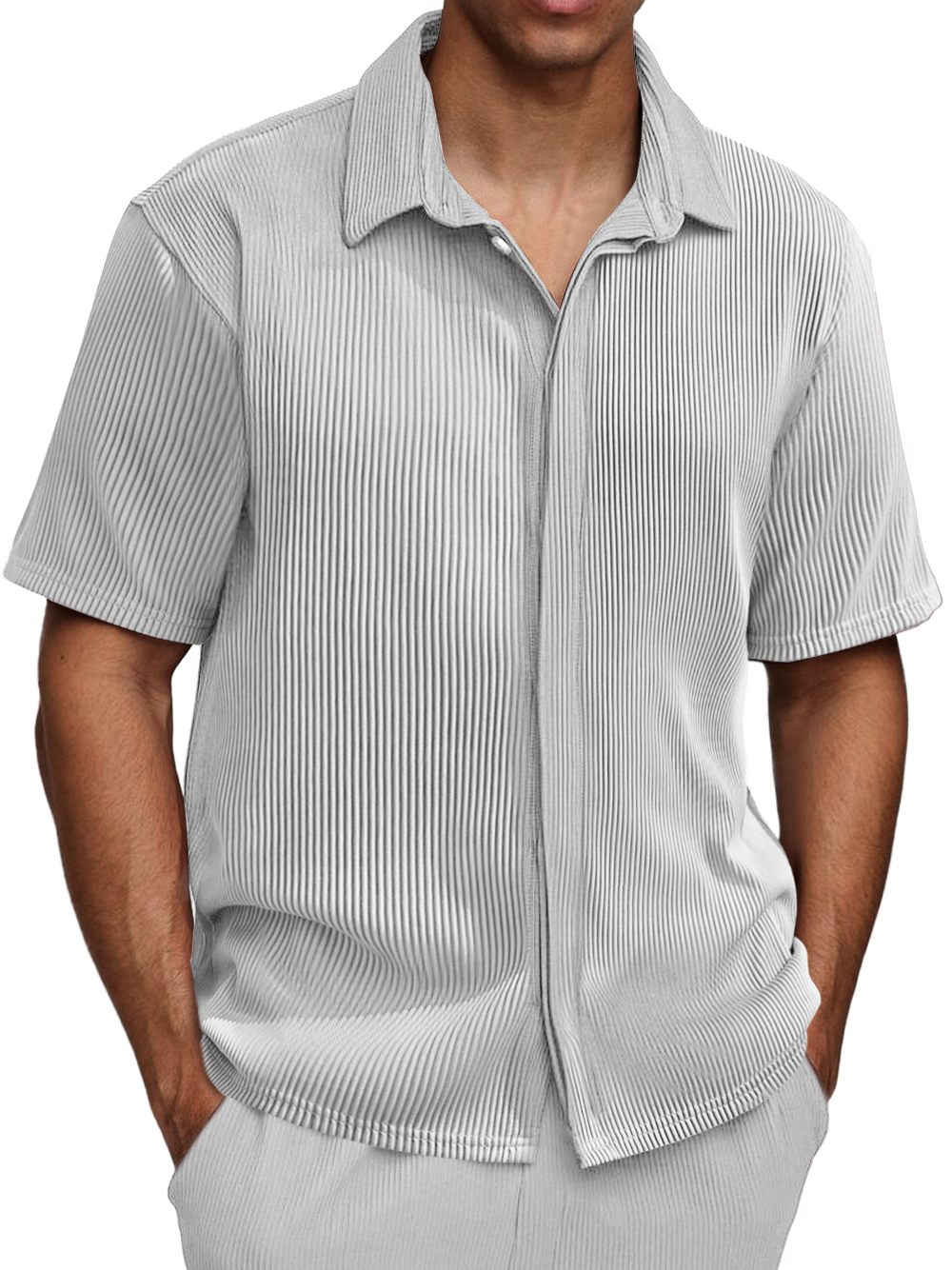 Men's Daily Ripped Casual Fashion Comfortable Short-sleeved Shirt