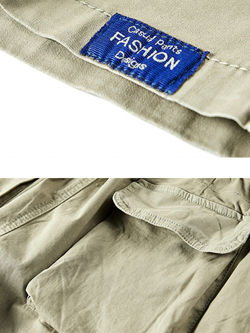 Men's Cotton Patch Pocket Casual Loose Cargo Shorts