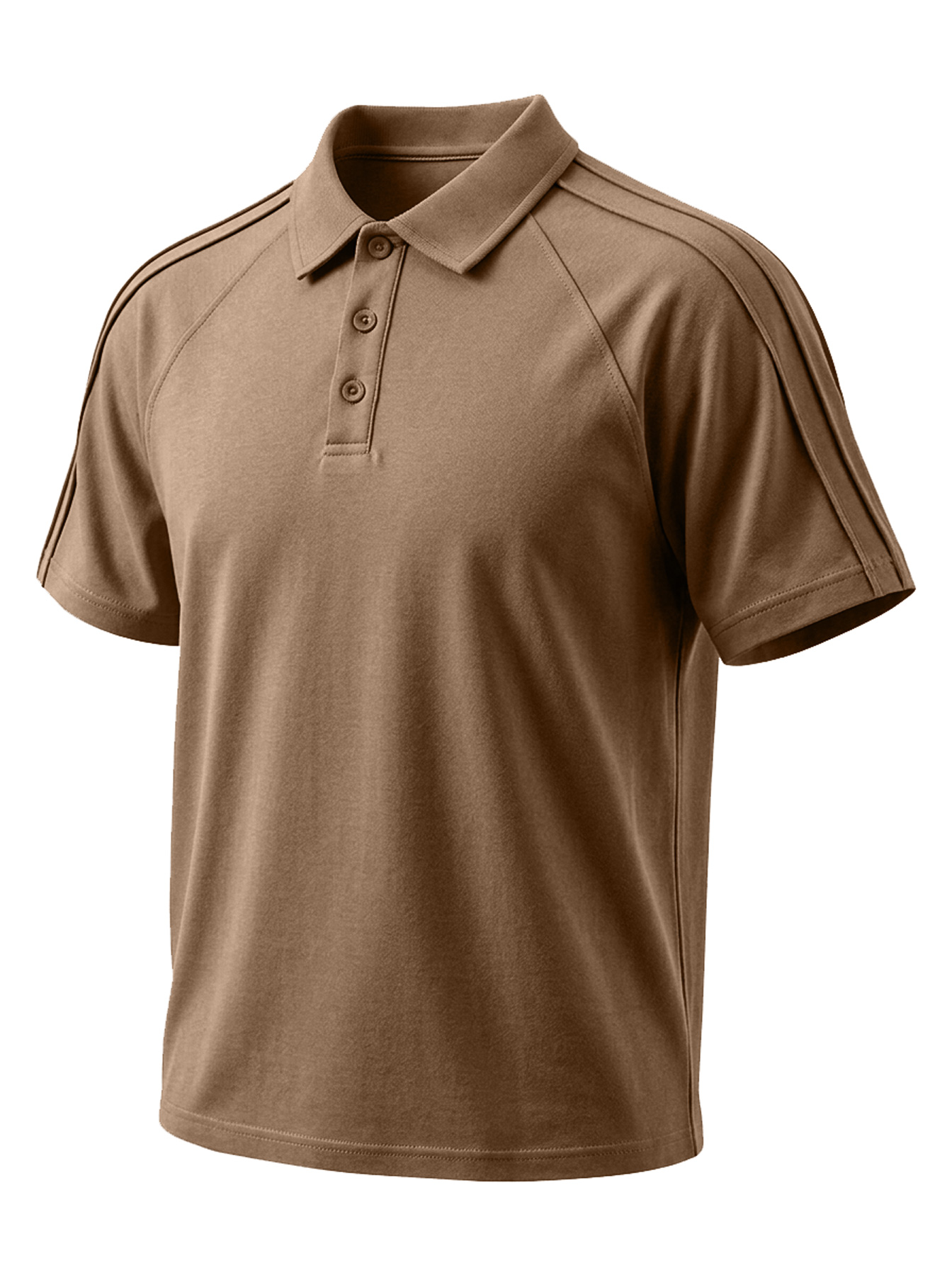 Men's Casual Collared Button Deconstructed Short-Sleeve Polo Shirt