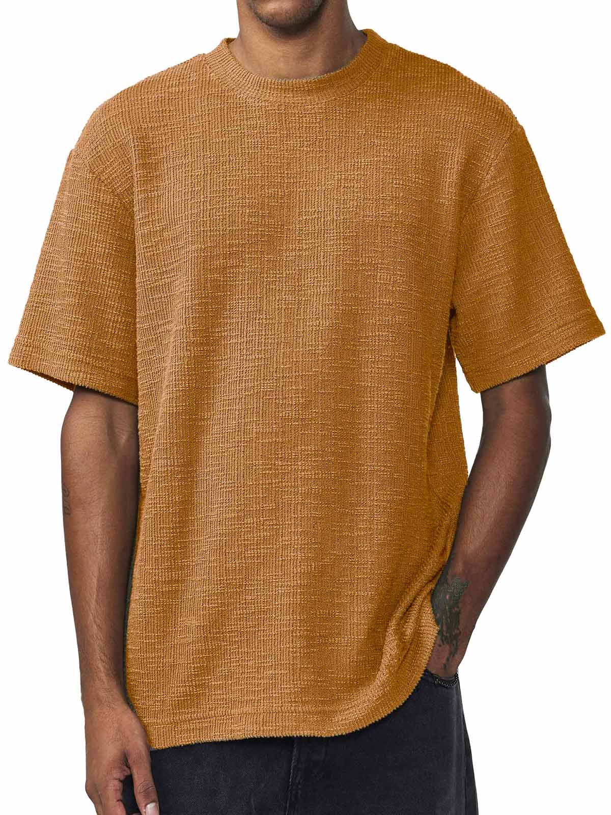 Men's Fashion Casual Retro Round Neck Short Sleeve T-Shirt