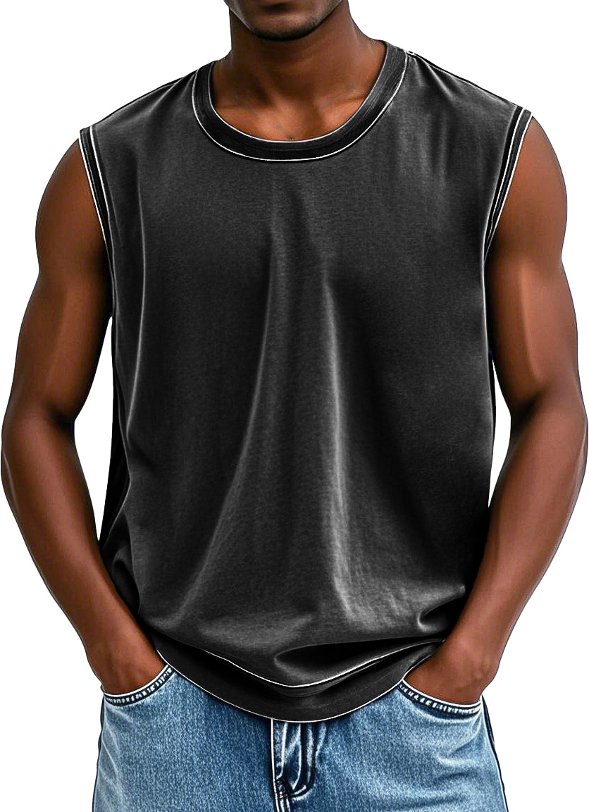 Men's Fashion Retro Distressed Sleeveless Vest