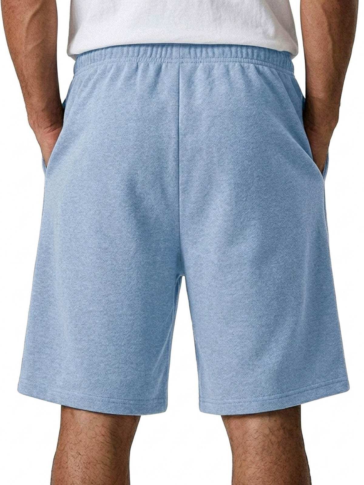 Men's Casual Deconstructed Design Embroidered Logo Loose Shorts