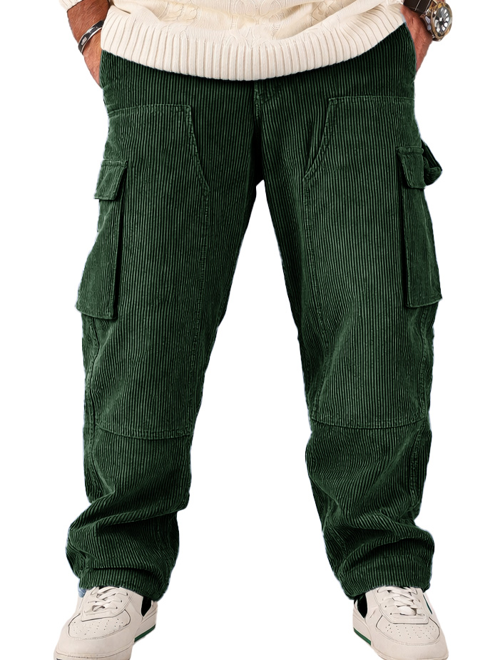 Men's Fashionable Casual Multi-Pocket Loose-Fitting Pants