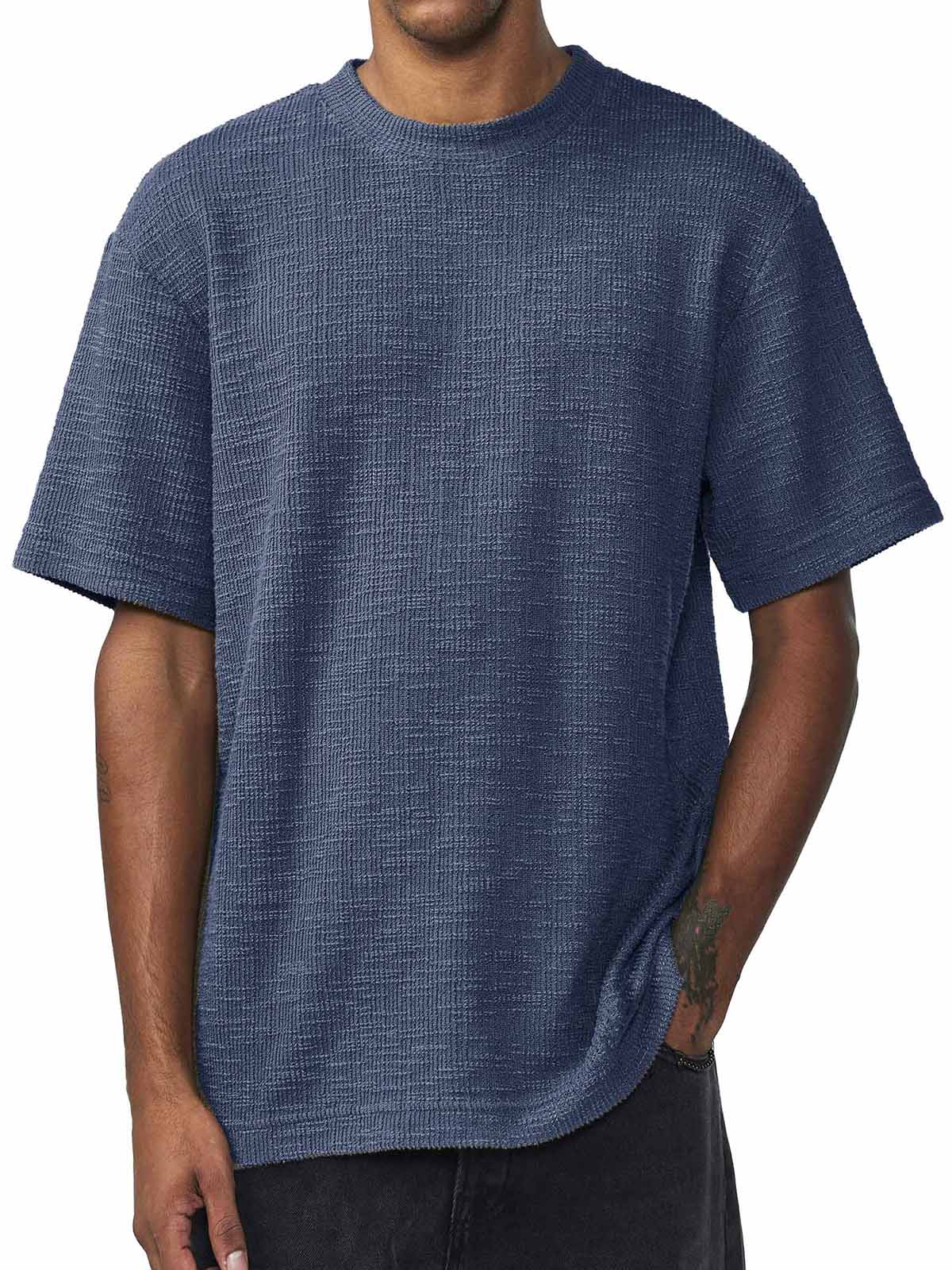 Men's Fashion Casual Retro Round Neck Short Sleeve T-Shirt