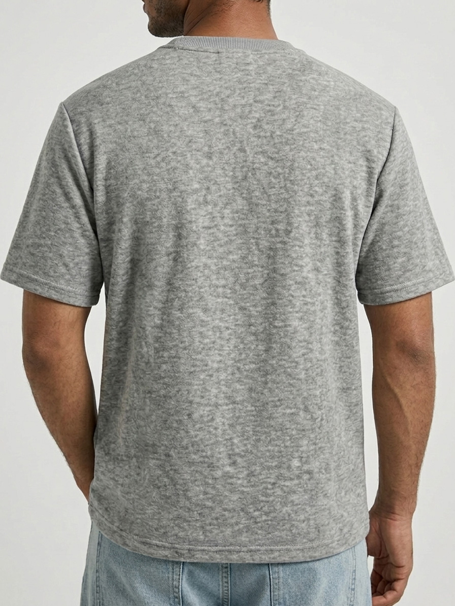 Men's Crew Neck Deconstructed Casual Short-Sleeve T-Shirt