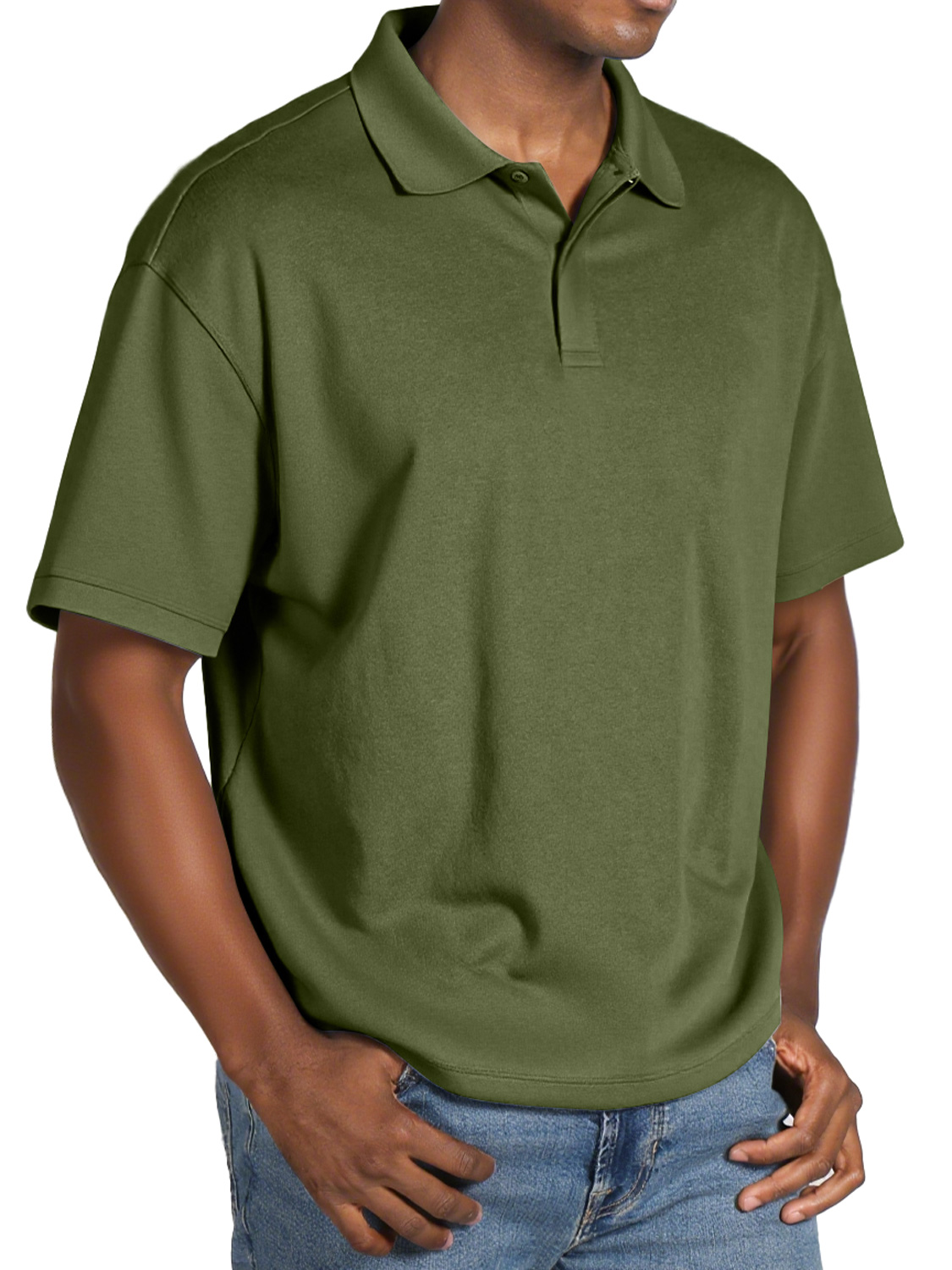 Men's Daily Lapel Button Casual Short-sleeved Polo Shirt