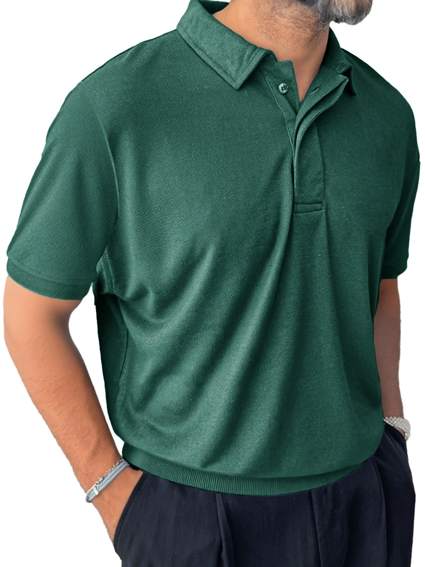 Men's Casual Everyday Lapel Short-sleeved Polo Shirt