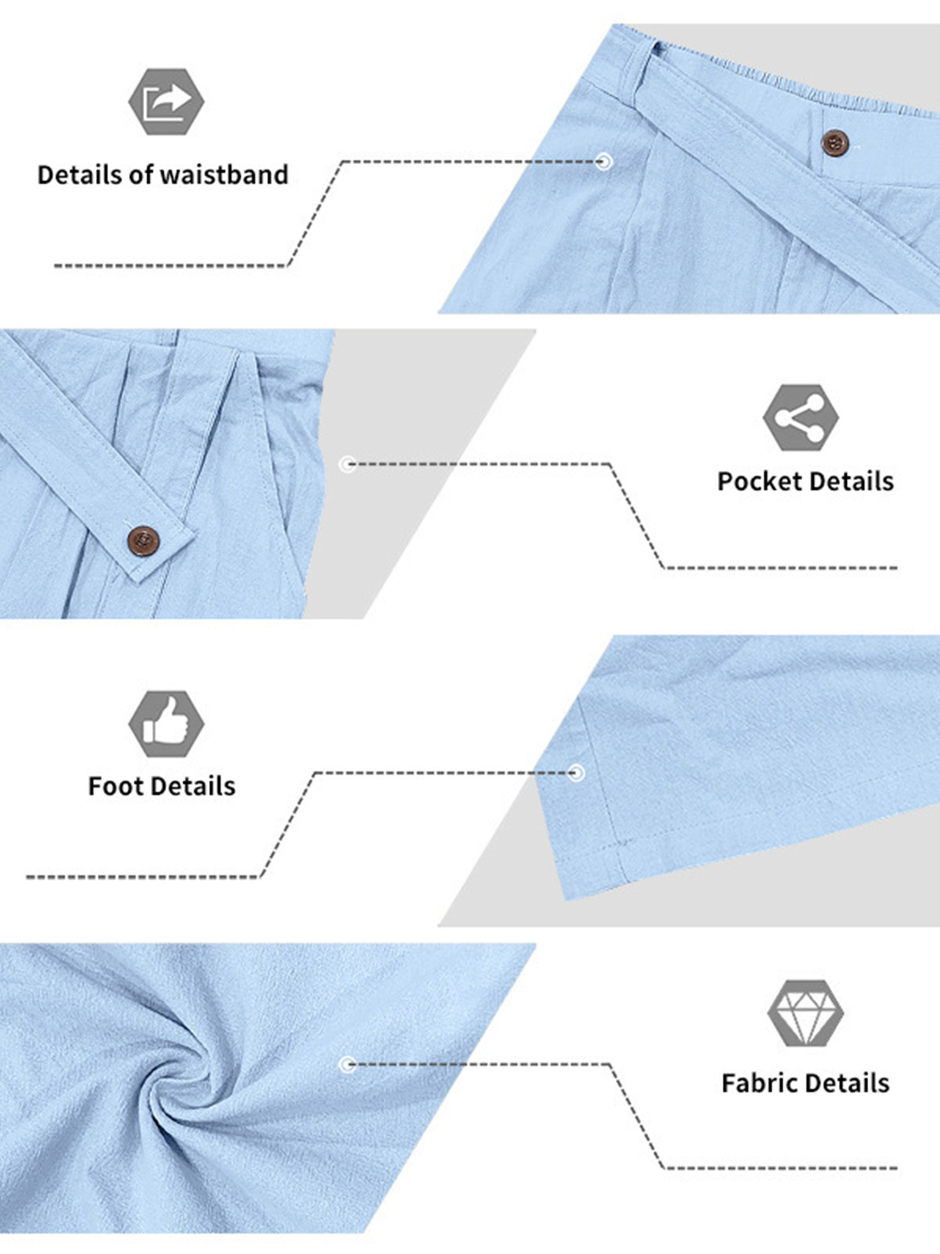 Men's Casual Linen Cross-Waisted Comfort Trousers