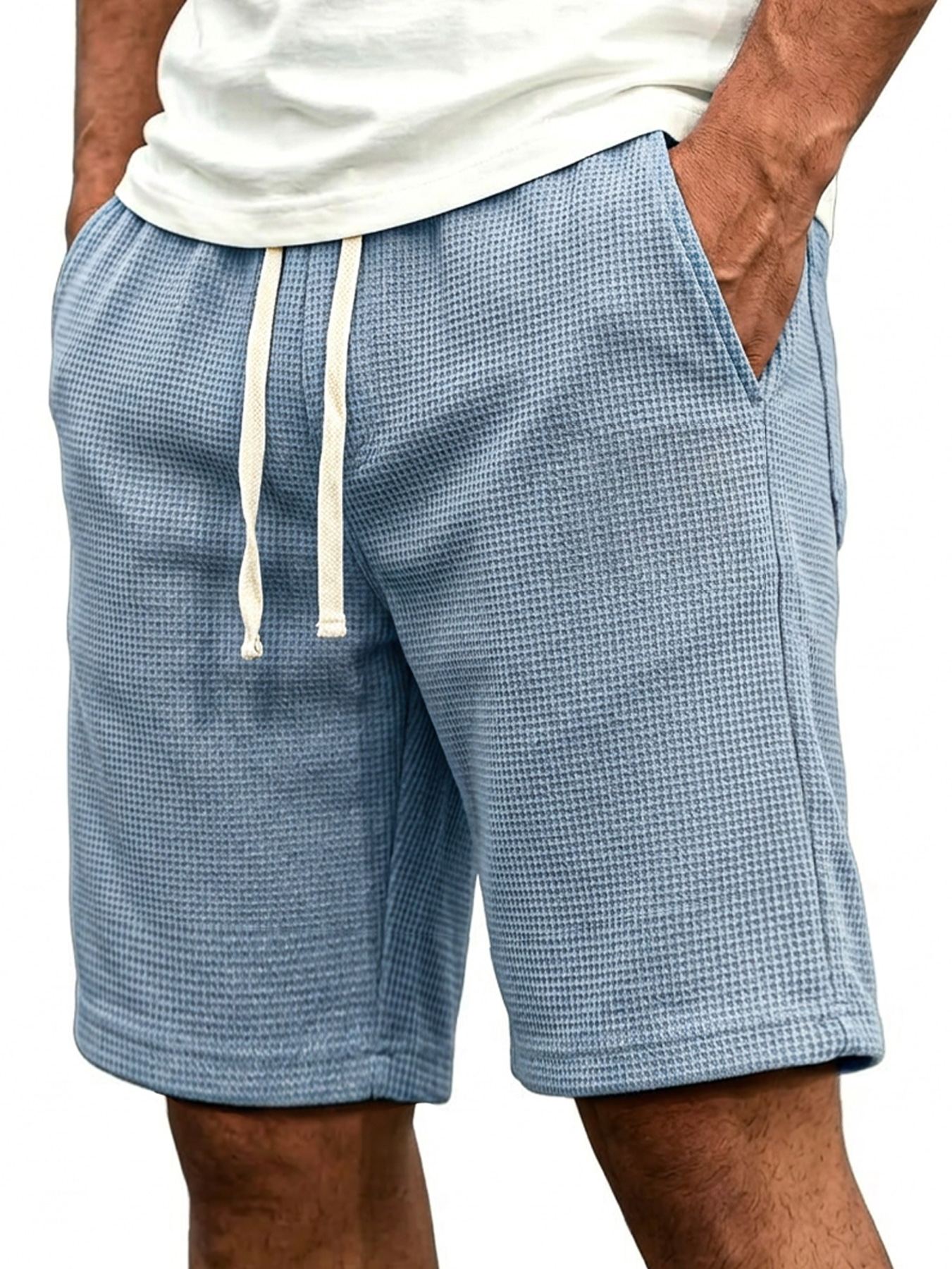 Men's Linen-style Collared Faux Two-piece Casual Comfortable Short-sleeved Polo Shirt