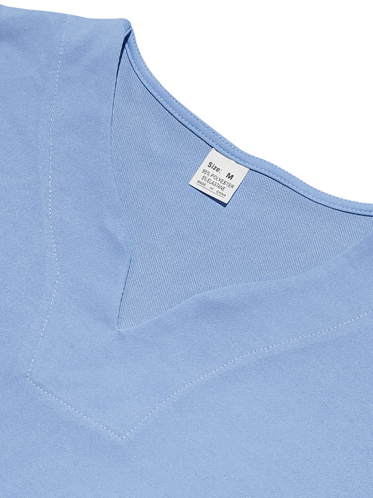 Men's Casual V-neck Solid Color Comfortable Short-sleeved T-shirt