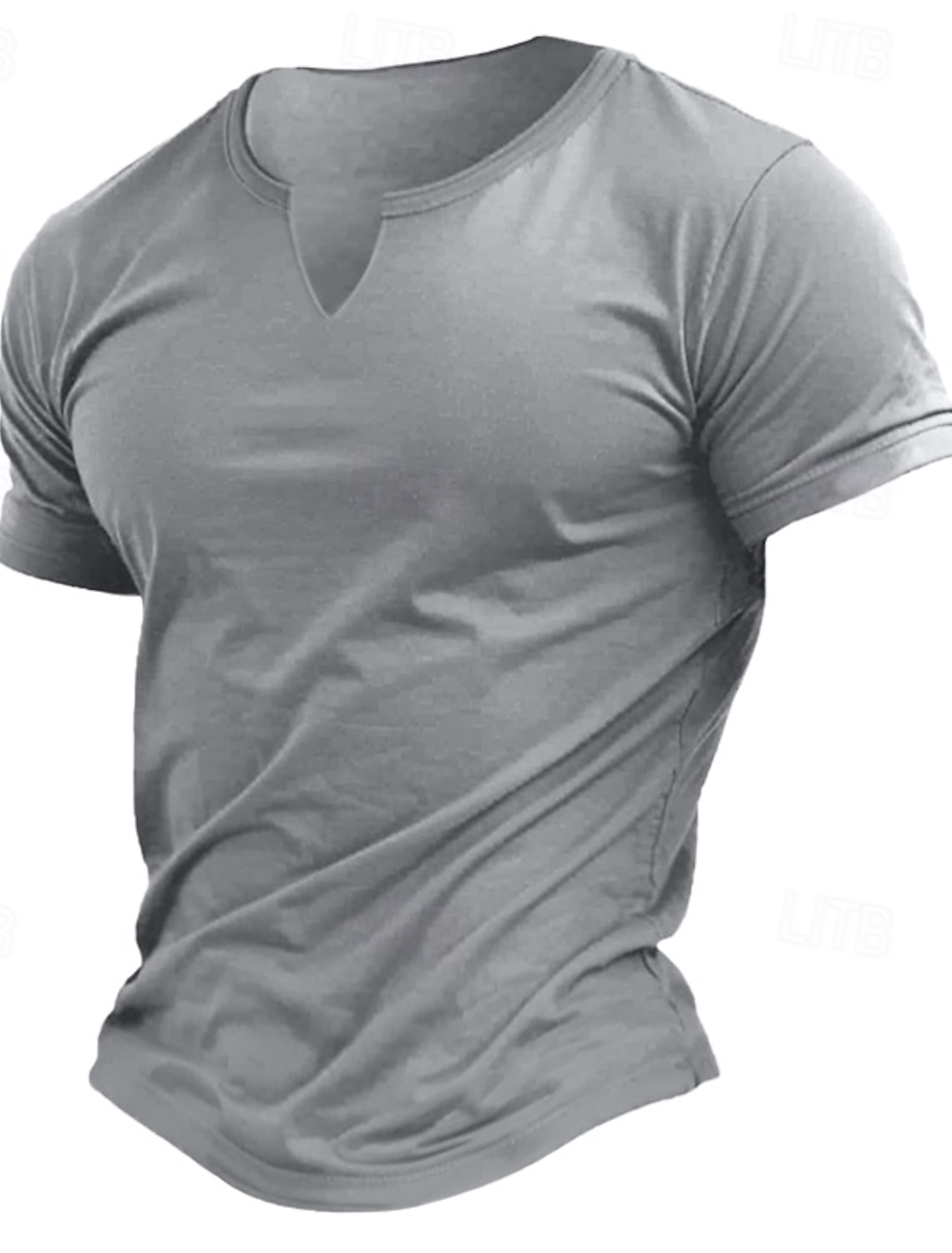 Men's V-neck Slimming Plastic Slimming Short-sleeved T-shirt
