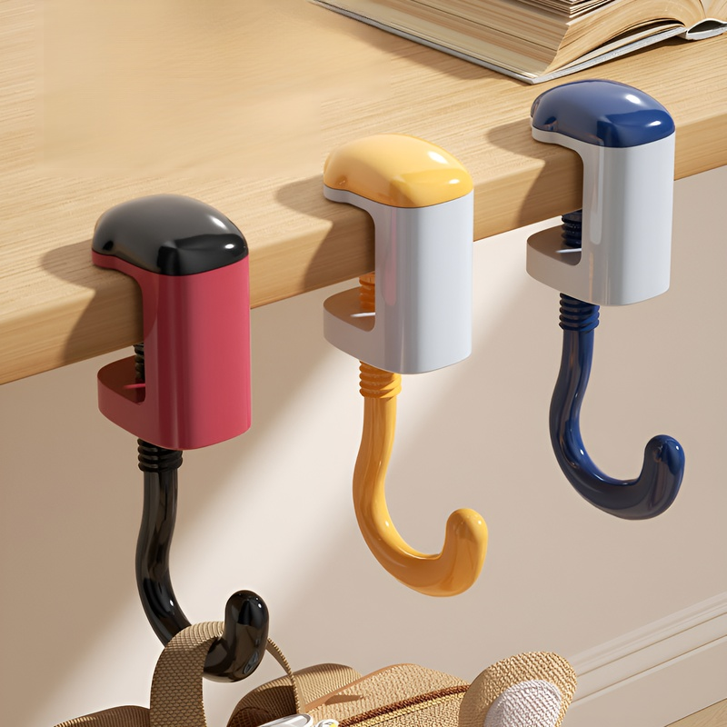 No-Nail Adjustable Desk Edge Hook