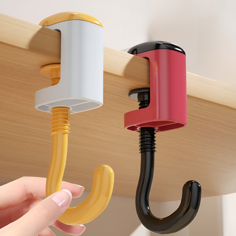 No-Nail Adjustable Desk Edge Hook