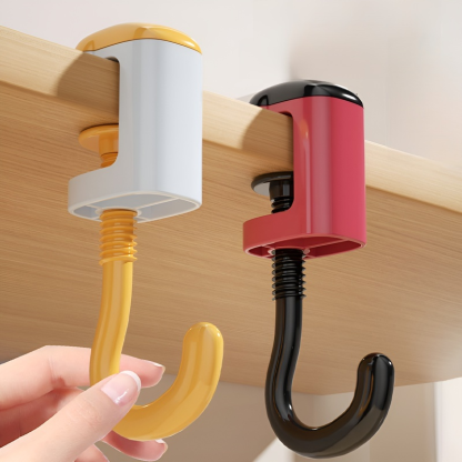 No-Nail Adjustable Desk Edge Hook