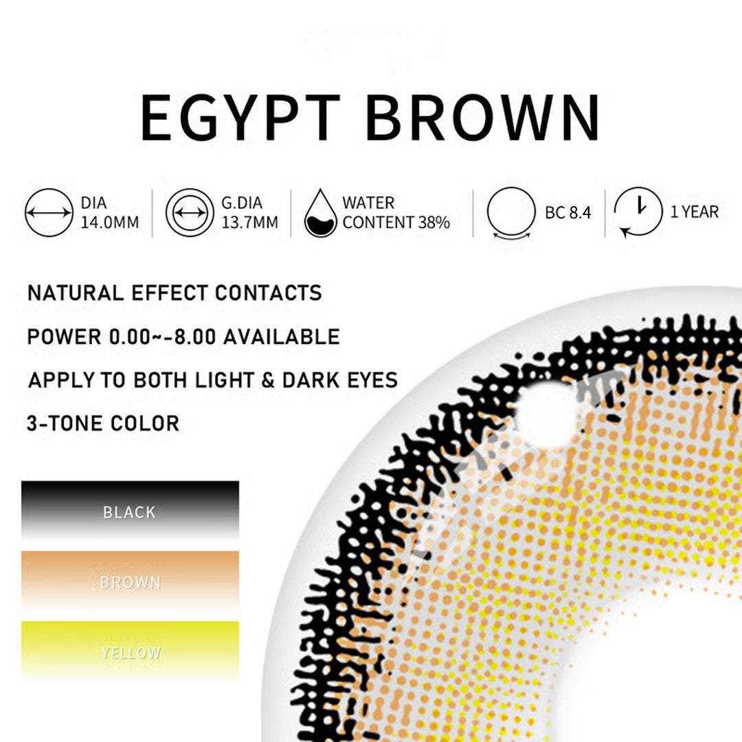 Eylumi Egypt Brown Colored Contact Lenses - image 4