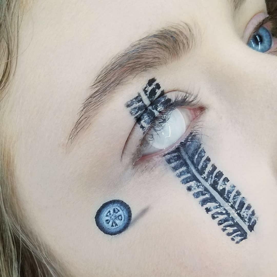 Blind White non-prescription cosplay contacts