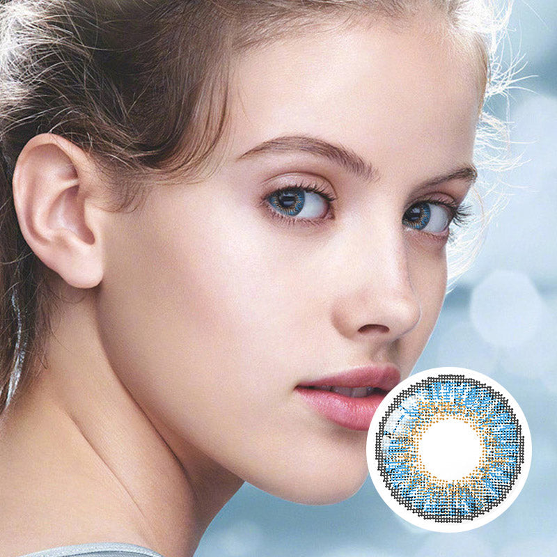 Eylumi 3 Tone True Sapphire Colored Contact Lenses - image 3