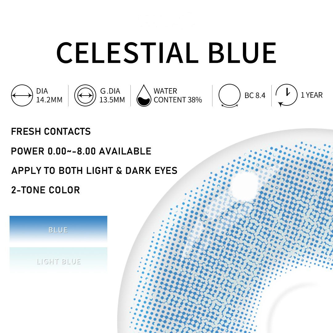 Eylumi Celestial Blue Colored Contact Lenses - image 4