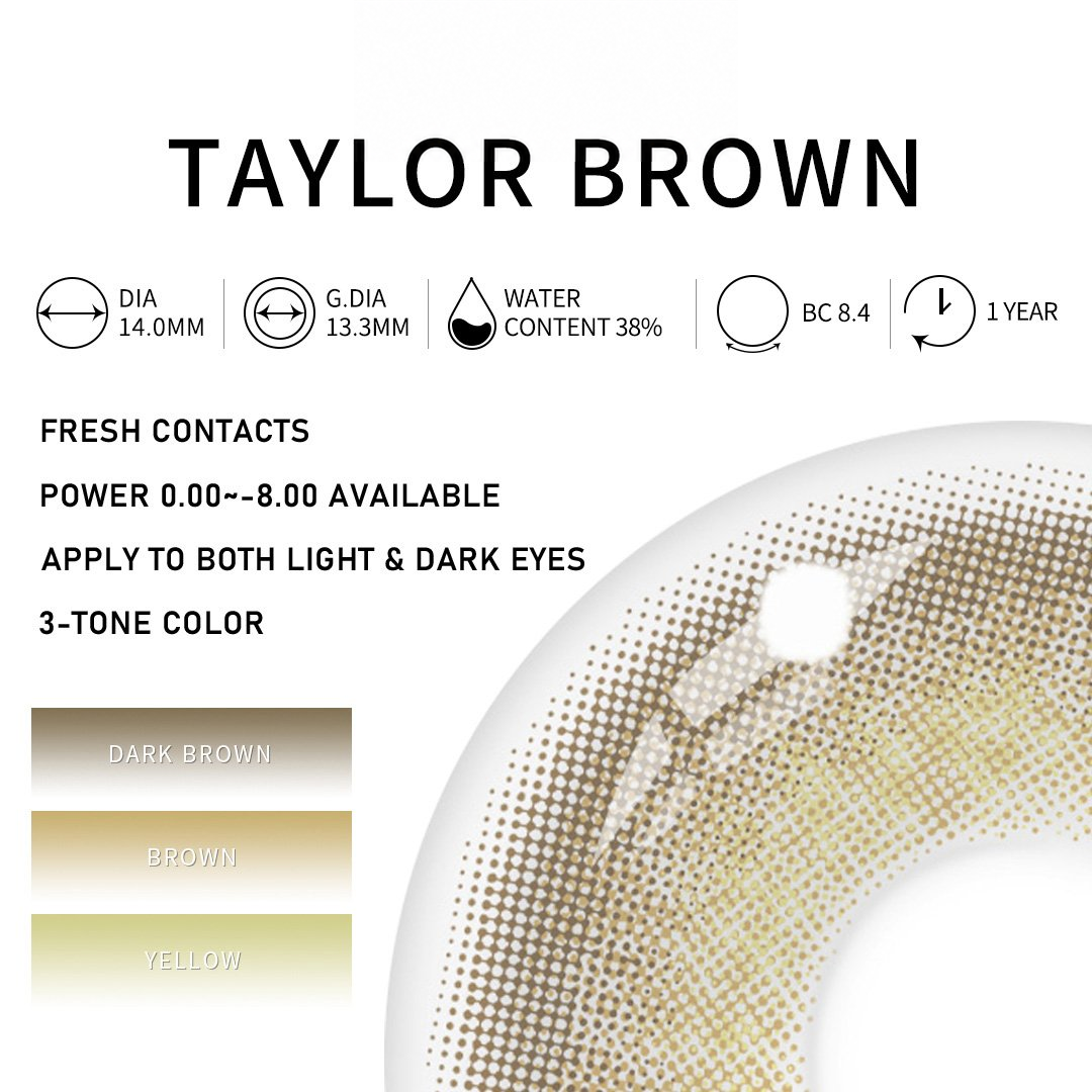 Eylumi Taylor Brown Colored Contact Lenses - image 3