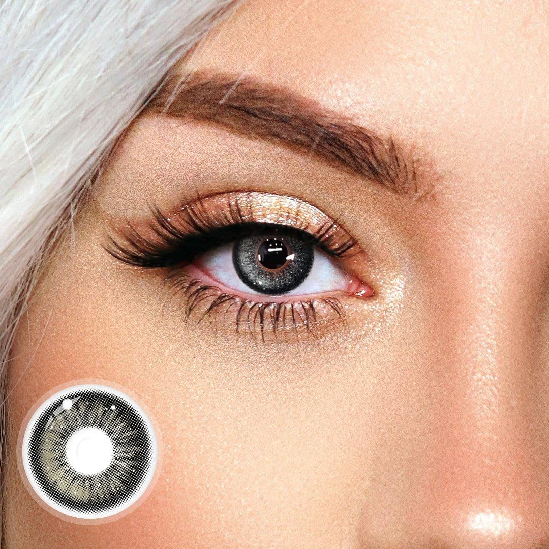 Eylumi Snowfall Black Colored Contact Lenses
