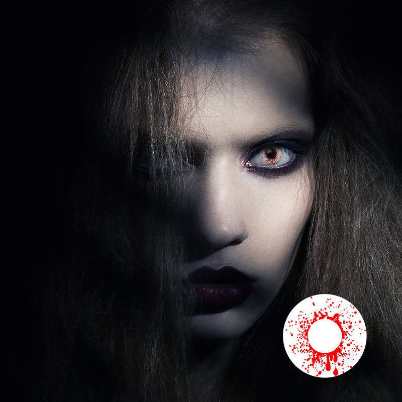 Eylumi Crazy Blood Splat Halloween Contacts Colored Contact Lenses - image 2