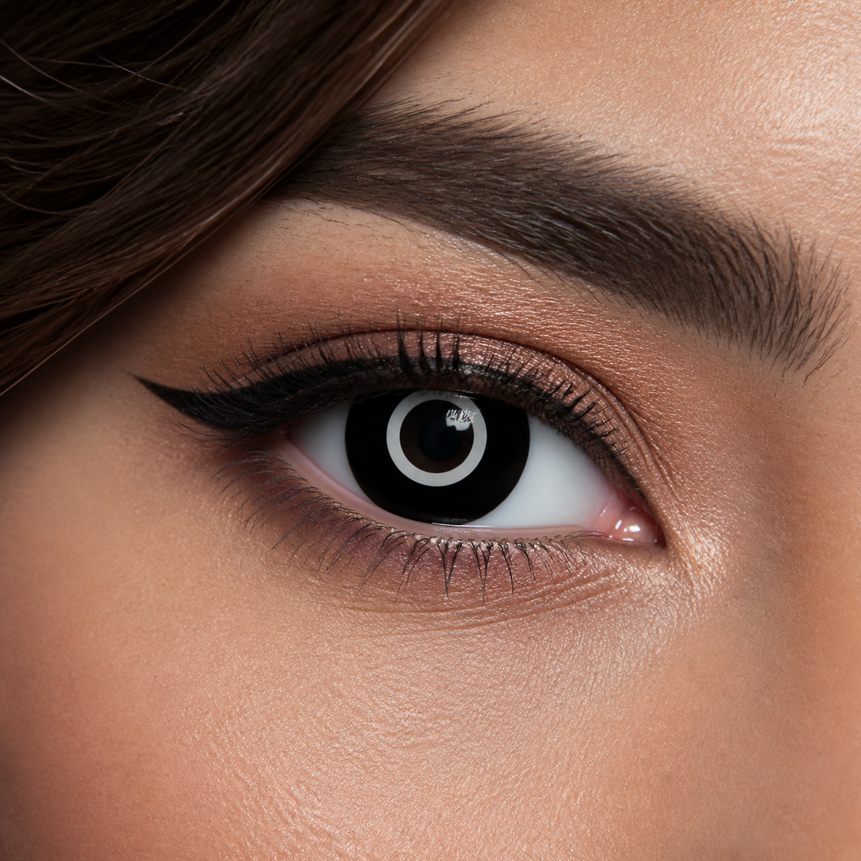 Eylumi Double Ring Black Colored Contact Lenses - image 3