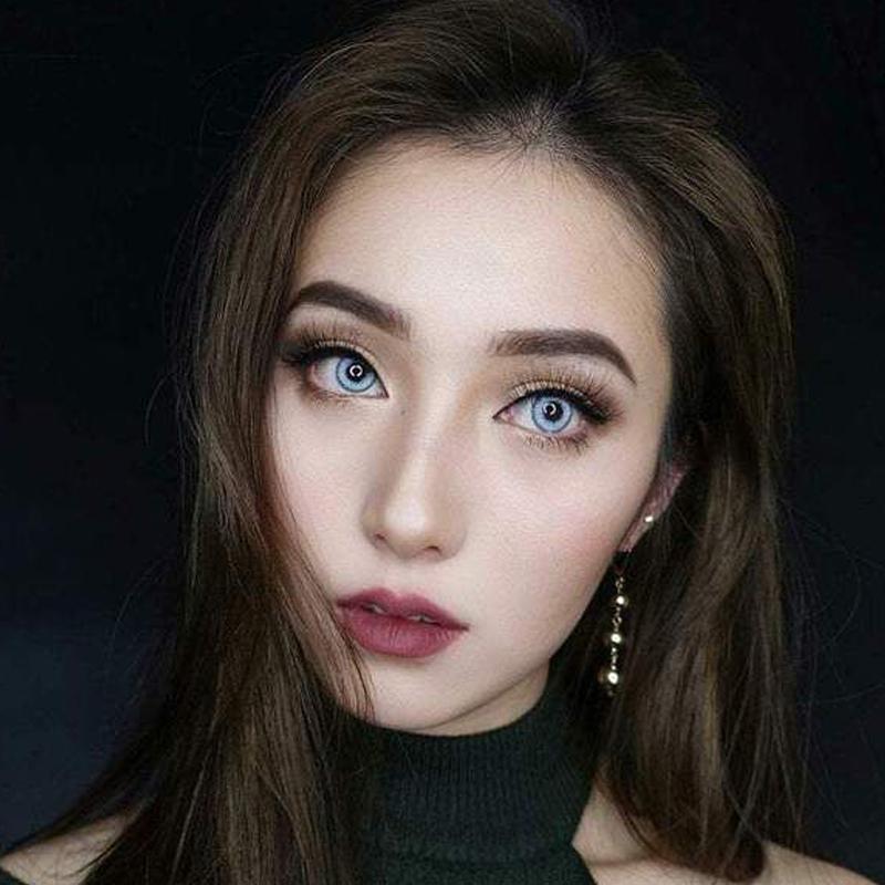 Eylumi Tiffany blue Colored Contact Lenses - Natural Blue Eye Effect | 1-Year Reusable