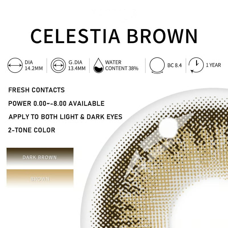 Eylumi Celestia Brown Colored Contact Lenses - image 3