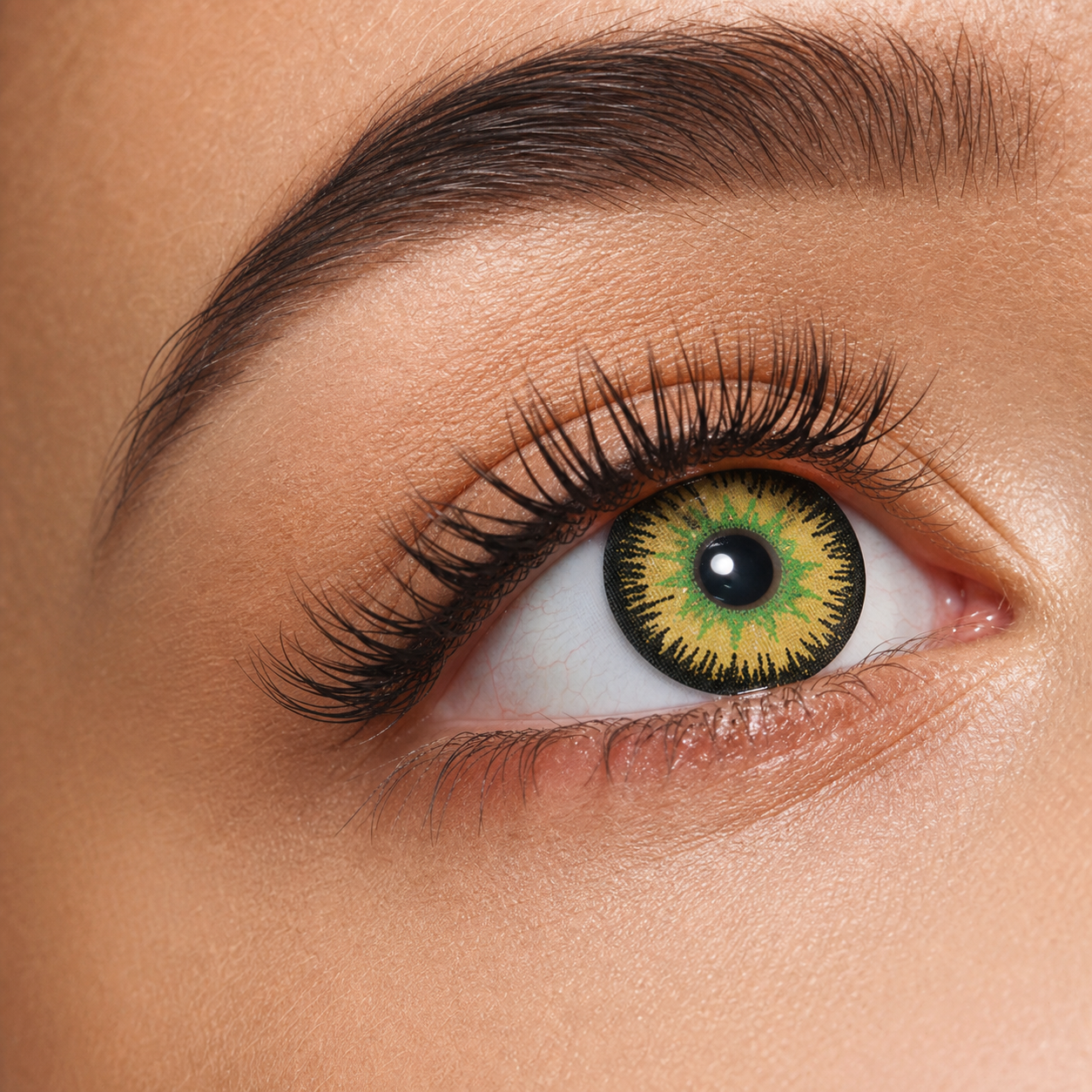 Eylumi Vega Yellow Green Colored Contact Lenses - image 3