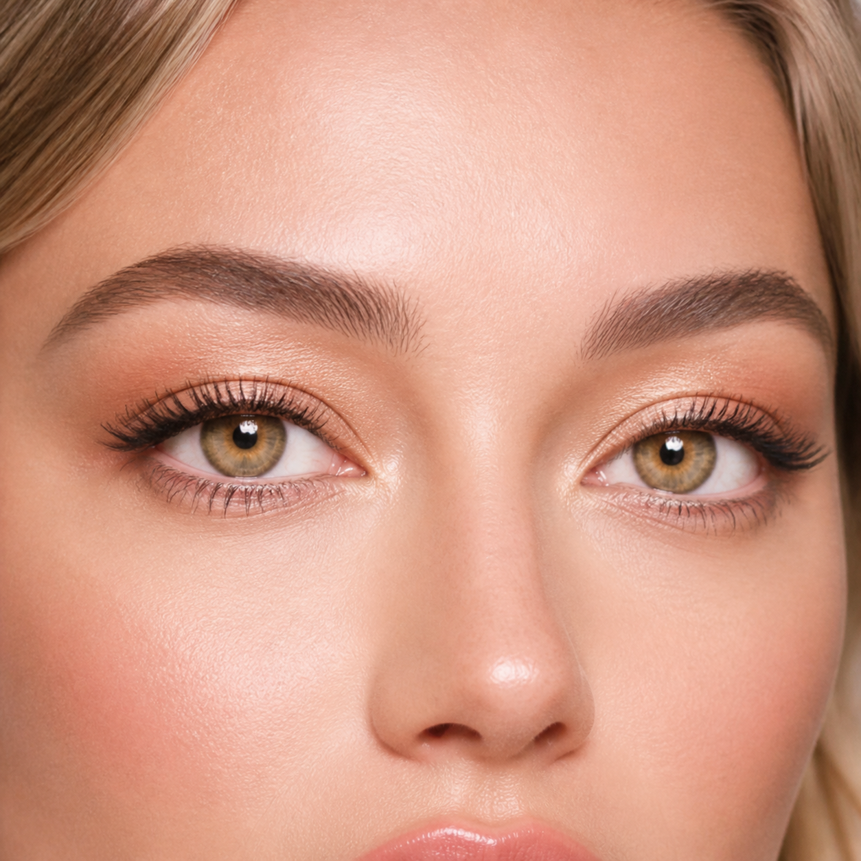 Eylumi Pattaya Brown Colored Contact Lenses - Natural Brown Eye Effect | 6-Month Reusable