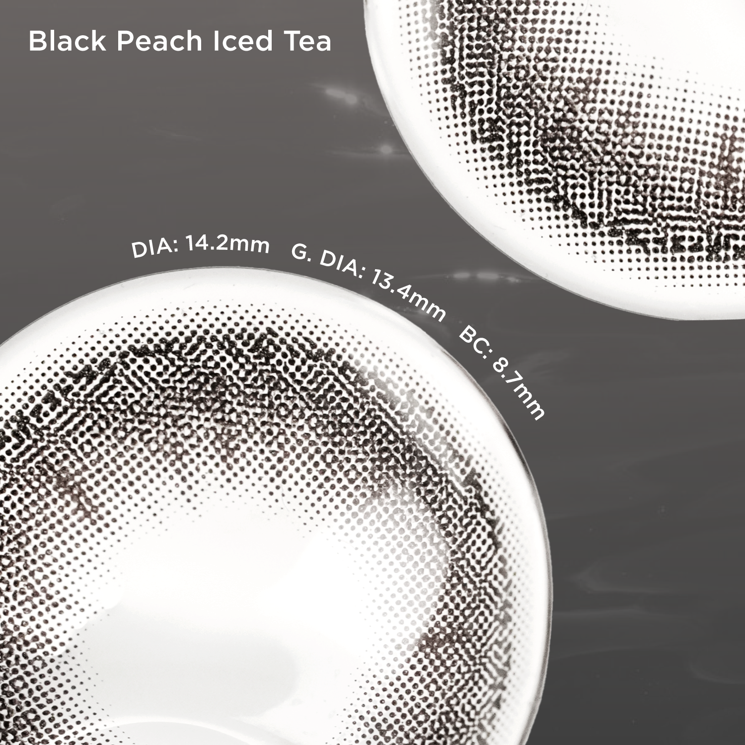 Eylumi Black Peach Iced Tea Colored Contact Lenses - image 4