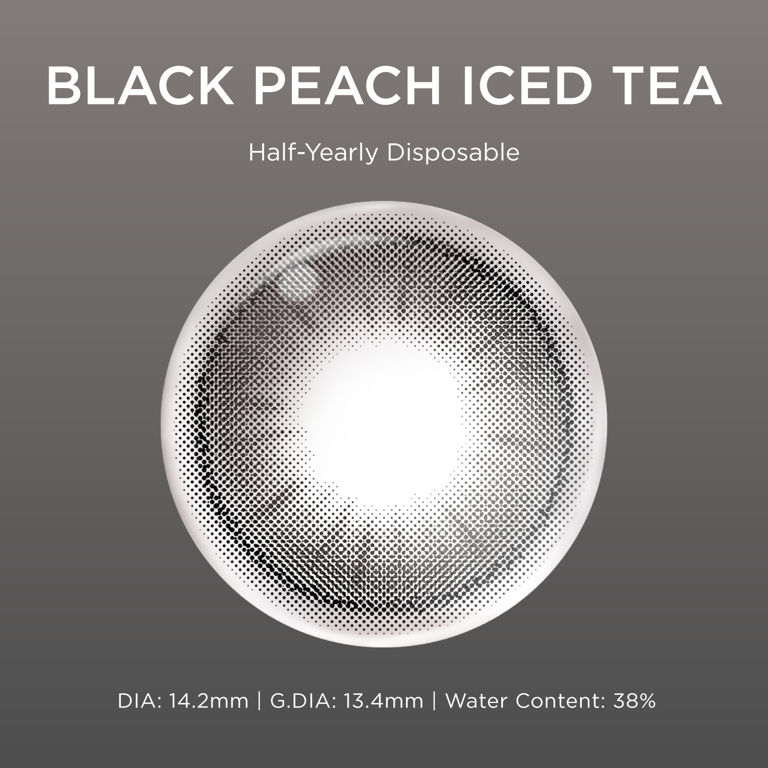 Eylumi Black Peach Iced Tea Colored Contact Lenses - image 5