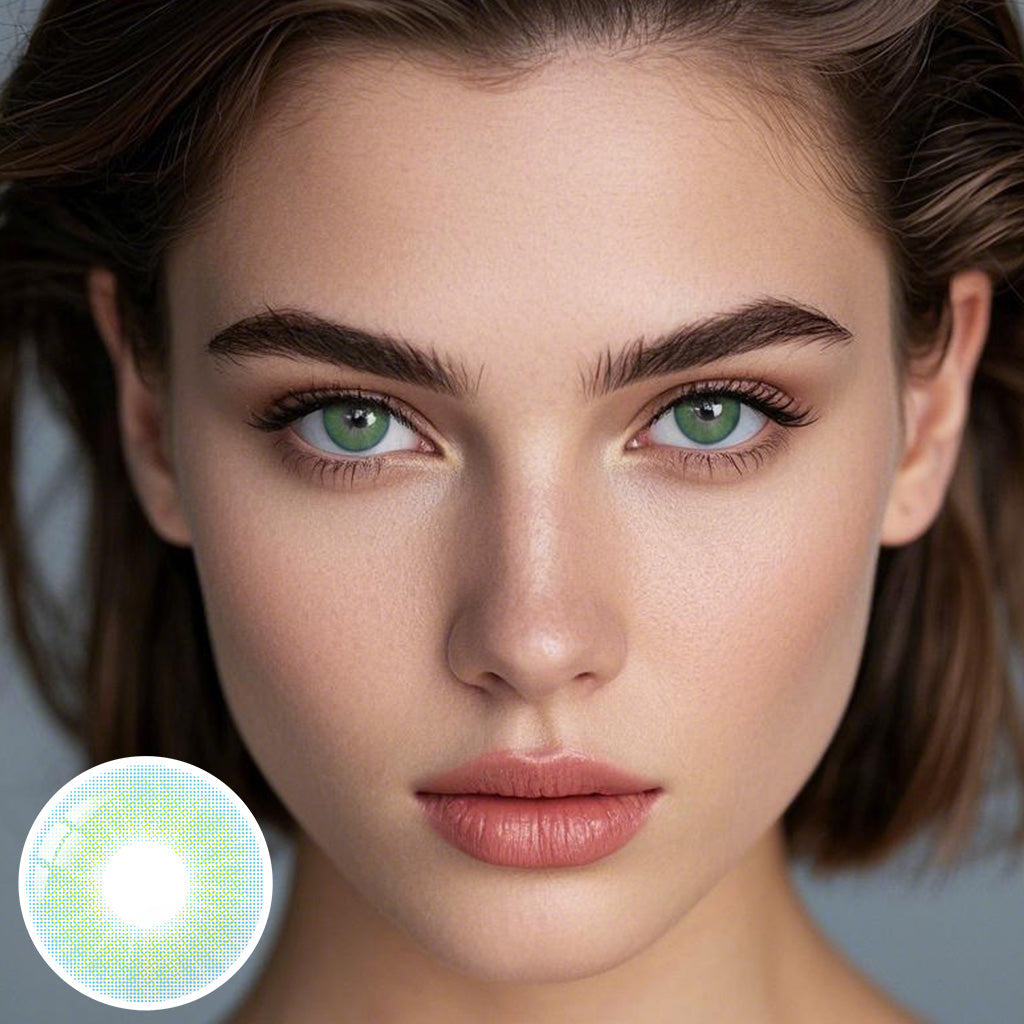 Eylumi Hidrocor Topaz Blue Colored Contact Lenses - Natural Blue Eye Effect | 1-Year Reusable