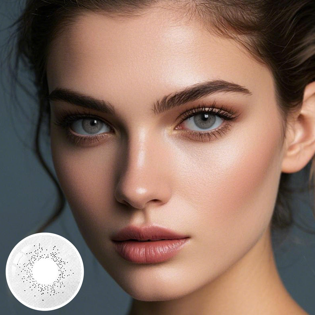 Eylumi Ocean Gray Colored Contact Lenses - Natural Gray Eye Effect | 1-Year Reusable