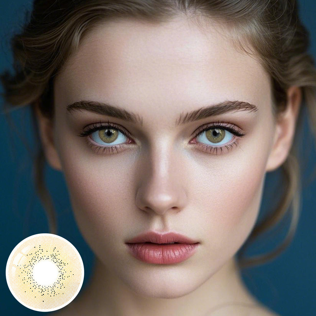 Eylumi Ocean Brown Colored Contact Lenses - Natural Brown Eye Effect | 1-Year Reusable