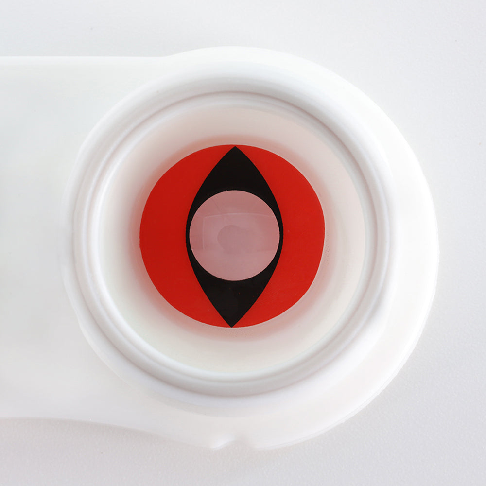 Eylumi Red Cat Eye Halloween Contacts Colored Contact Lenses - image 4