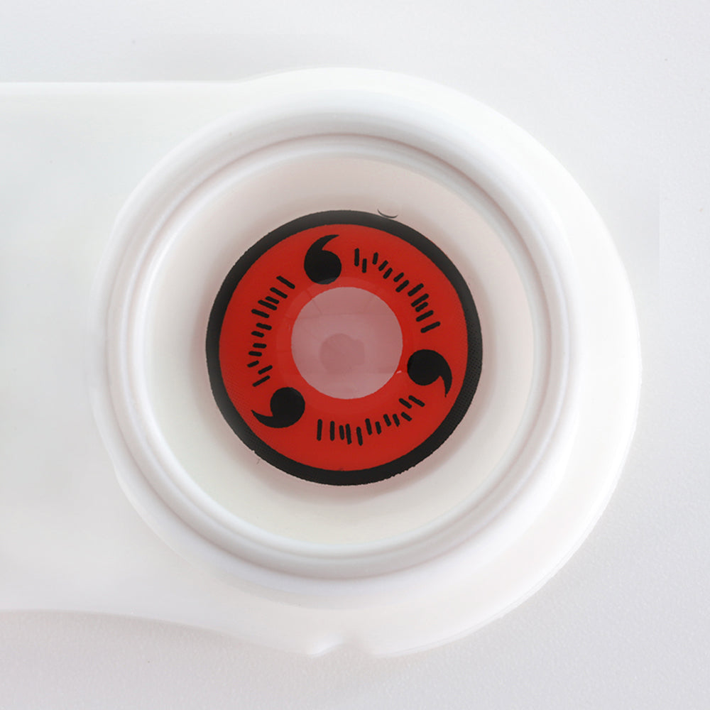 Eylumi Naruto Sasuke Red Sharingan Cosplay Contacts Colored Contact Lenses - image 5