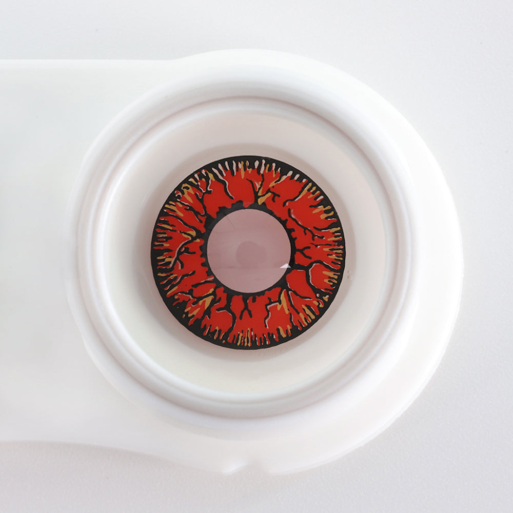Eylumi Red Crack Halloween Contacts Colored Contact Lenses - image 4