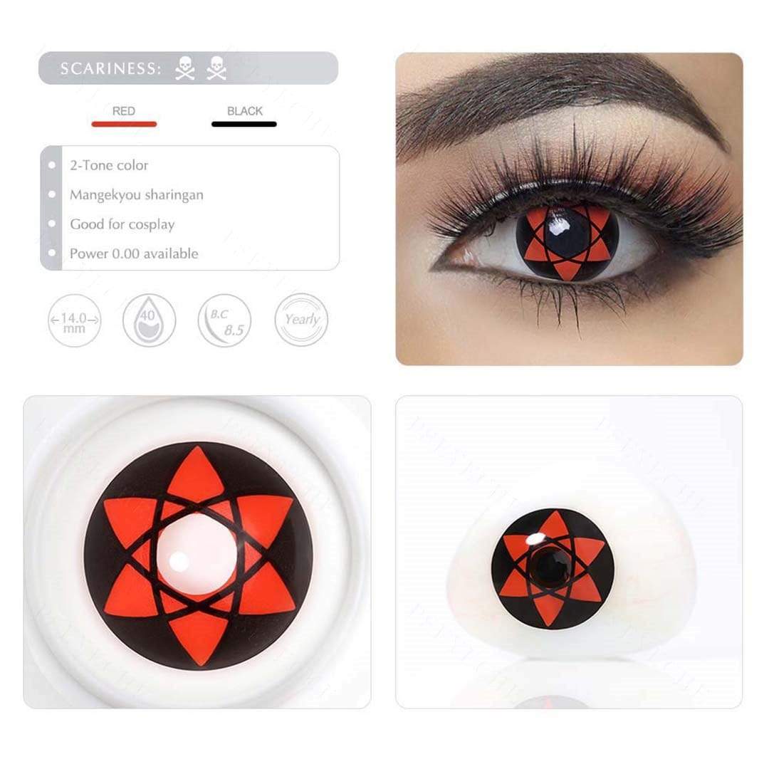 Eylumi Sasuke Mangekyou Sharingan Cosplay Contacts Colored Contact Lenses - image 3