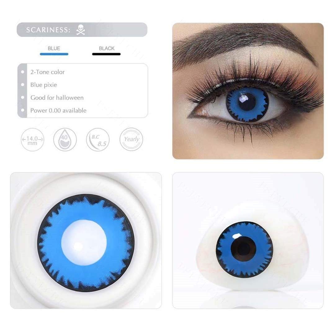 Eylumi Twilight Blue Werewolf Halloween Contacts Colored Contact Lenses - image 3